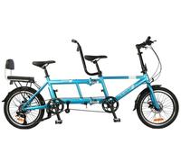 20 Inch Folding Tandem Bicycles Beach Cruiser Bicycle For Adults, Adjustable 7 Speed Bikes(C)