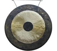 20-Inch Hand-Hammered Bronze Chau Gong for Sound Healing, Meditation & Yoga - Traditional Aged Look, Perfect for Home & Outdoor Use(20Inch)