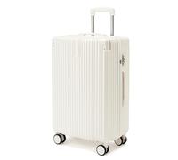 20 Inch Lightweight Suitcase Rolling Storage Trolley with 3-Digit Lock + Alloy Handle Luggage ABS Shell Protection, Safe Locking System USB Charging Port, & 360° Dual Spinner Wheels (34x23x53cm)