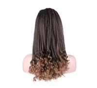 20 Inch Long Curly End Ponytail Extension,Synthetic Draw String Ponytails Clip In Hair Extensions For Women,Natural Looking(T1B/27)