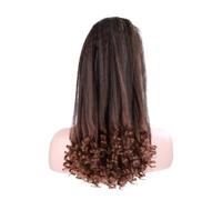 20 Inch Long Curly End Ponytail Extension,Synthetic Draw String Ponytails Clip In Hair Extensions For Women,Natural Looking(T1B/30)