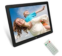 20 Inch New Digital Picture Frame 1440X900 IPS Screen Digital Photo Frame with Remote Control And Motion Sensor Adjustable Brightness Timing Power On/Off Background Music Support (Black)