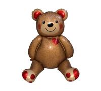 20 inch Sitting Teddy Bear with Hearts Multi Foil Balloon