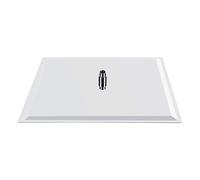 20 Inch Stainless Steel Square Rain Shower Head, Rainfall Bathroom Top Sprayer with Heat Resistant Silicone Nozzles, Screw Installation, for Home or Hotel