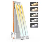 20 Inch Under Cabinet Lighting, 3Pack 5CCT Dimmable Closet Lights, Motion Sensor LED Lights of Wireless Rechargeable Battery Operated, Under Counter Light for Kitchen, Stairs, Bedroom, Wardrobe