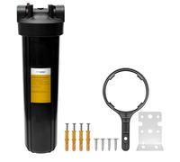 20 inch Whole House Water Filter Housing, NSF Certified, Fit for 20" x 4.5" Filters, 1" Copper Pipe with BSP Thread Inlet/Outlet (Black-2010BB1)