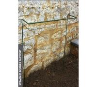 20 Inches Straight Border Support (Pack of 4) - Steel - Green Poppy Forge Green One Size