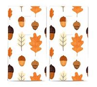 20 Individual Hankies Autumn Acorn Pattern 2 Packs of 10 Individual Paper Handkerchiefs Printed Gift