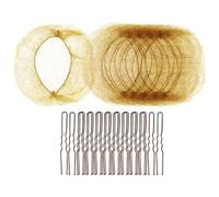20 Invisible Elastic Edges Meshes Hair Net And 50 U Shaped Hair Pins Set For Food Service Ballet Bun Sleepings And Wigs