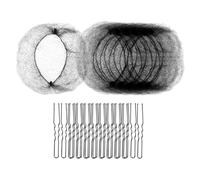 20 Invisible Elastic Edges Meshes Hair Net And 50 U Shaped Hair Pins Set For Food Service Ballet Bun Sleepings And Wigs Hair Accessories Set