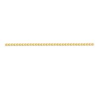 (20) Jewelco London Ladies Solid 9ct Yellow Gold 3D Square Curb Franco 0.9mm Gauge Pendant Chain Necklace - JCN085A