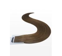 20 Keratin Flat Tip Extensions - luxury european/russian hair - 16" straight - 10 light brown ash