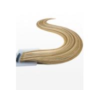 20 Keratin Flat Tip Extensions - luxury european/russian hair - 16" straight - M18/24 mixed natural dark ash blonde & light ash blonde