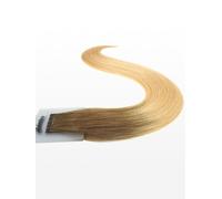 20 Keratin Flat Tip Extensions - luxury european/russian hair - 16" straight - T10/DB2 ombre light ash brown & light golden blonde