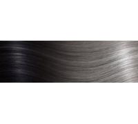 20 Keratin Flat Tip Extensions - luxury european/russian hair - 16" straight - T2/61 ombre dark brown & light grey