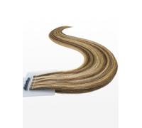 20 Keratin Flat Tip Extensions - luxury european/russian hair - 23" straight - M8/26 mixed hazelnut brown & golden honey blonde