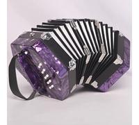 20-key Accordion Anglo English Hexagonal Push-Pull Homophonic/Heterophonic, Professional Accordion For Adults Beginners, Fascinating & Softer Sound