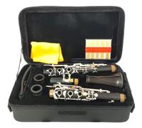 20 Keys Bb Tone Clarinet Ebony Solid Wood Tube Body Nickel Silver Keys Clarinet With Storage Case Clarinet Kit