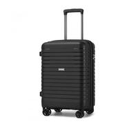 20" KSK2595 - Hard Shell Scratch-Resistant PP Luggage with Cup Holder, TSA Lock & Expandable Design-Cabin Trolley for Travel - Black