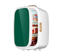 20 L Mini Fridge For Bedrooms Freestanding Table Top Refrigerator Cooler And Warmer Food Heater & Beverage Cooler For Bedroom, Cosmetics, Medications, Home And Travel AC+DC Power ( Color : Green , Siz