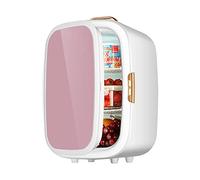 20 L Mini Fridge For Bedrooms Freestanding Table Top Refrigerator Cooler And Warmer Food Heater & Beverage Cooler For Bedroom, Cosmetics, Medications, Home And Travel AC+DC Power ( Color : Pink , Size