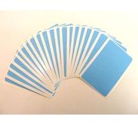 20 Labels, 99x65mm Rectangle, Light Blue, Colour Code Stickers, Self-Adhesive Sticky Coloured Labels