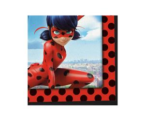 20 Ladybug in Paris paper napkins 33 x 33 cm