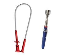 20 lb magnetic pickup.Claw Magnetic Pick-up Tool 4 Claws with Bright LED light Flexible Spring Magnet Grab Grabber Fingers Prongs for garbage pick up,arm extension