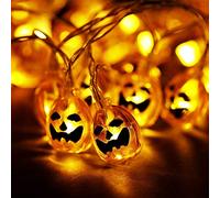 20 LED 3D Pumpkin Halloween Indoor 3M Battery Party Fairy Novelty String Lights Fancy Dress (1)