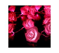 20 LED Pink Rose Flower Indoor Fairy Lights Decorative String Light by Millya