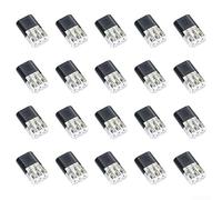 20 LED Terminal Blocks for Safe and Fast Wiring Connections without Soldering in Any Project
