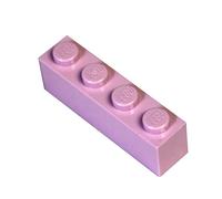 20 LEGO Brick 1 x 4 Bright Pink