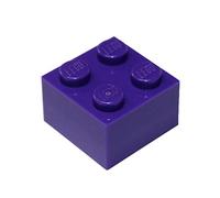 20 LEGO Brick 2 x 2 Dark Purple