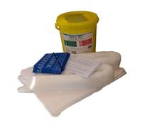 20 Litre Oil and Fuel Spill Kit in a Durable Plastic Tub (Complete Kit) - Complete Emergency Spill Response Kit for Efficient Containment and Cleanup