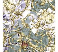 20 Lunch Napkins Peonies White Flowers Vintage 33 cm