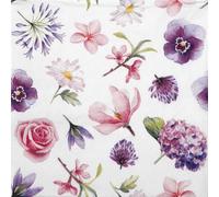 20 Luxury Ambiente Paper Napkins - Flower Heads - Table Decoration with Motif Also for Party or Decoupage 33x33cm 3 ply