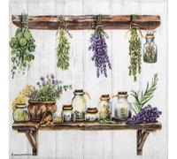 20 Luxury Ambiente Paper Napkins - Herb Kitchen - Table Decoration with Motif Also for Party or Decoupage 33x33cm 3 ply