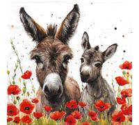 20 Luxury Ambiente Paper Napkins - Lilly & Lou - Table Decoration with Motif Also for Party or Decoupage 33x33cm 3 ply