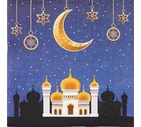 20 Luxury Ambiente Paper Napkins - Mosque by Night - Table Decoration with Motif Also for Party or Decoupage 33x33cm 3 ply
