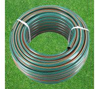 20 m / 65 ft Garden Hose Pipe - 1/2" 4-Layer Reinforced Non-Toxic Phthalate-Free PVC Hosepipe - Economy Outdoor Watering Tube for Garden, Lawn, Car Wash, Pet Bath, Irrigation System (Green)