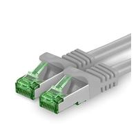 20 M Cat.7 Network Cable 1 Piece Cat7 Patch Cable Lan Cable Ethernet RJ45 10 Gbit/s (All Internet Speeds) Gray 20 Meters