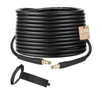 20 m High Pressure Hose for Kärcher K2 K3 K4 K5 K6 K7, Pressure Washer Hose with Click Quick Connect Plug System, Pressure Washer Hose Accessories, High Pressure Extension Replacement Hose