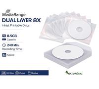 50 MediaRange Dual Layer DVD+R Double DL 8x Full Face Printable Blank disc MR468