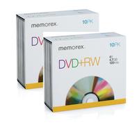 Memorex 864614-10C DVD+RW 4x 10 Pack Jewel Case