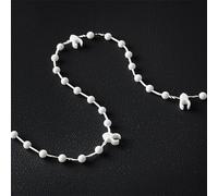 20 Meter 200 clips Vertical Blind Bottom Chain for 3.5 Inch/ 89mm Slats,Vertical BlindChain,Vertical Blinds Repair Parts Suitable for 3.5 Inch/ 89mm Blind Bottom Chain Slats(20Meter Long,White)