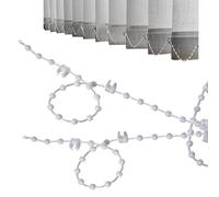 20 Meter 200 Clips Vertical Blind Bottom Chain, Vertical BlindChain for 89mm Slats, Ver-tical Blinds Repair Parts Suitable for 3.5 Inch Blind Bottom Chain Slats