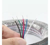 20 meter 5 Pin RGB Strip Light Extension Cable Wire, Durable 22awg extension, for RGB 5050, 2835, 3528 LED Light Strips
