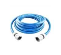 20 Meter Blue Food Grade Water Hose with Click-Lock Connector Set - 1/2" Garden Hose Pipe Cart Extension Kit