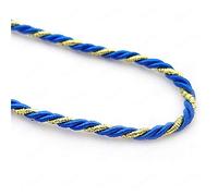 20 Meters 3MM Gold Color and Color Polyester Three Strands Twisted Rope Cords Jewelry Findings Accessories (Color : Royal Blue, Size : 3MM)