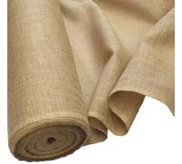 20 metres Hessian Fabric Roll 137cm 54" Wide 283gsm Ideal Schools Noticeboards Gardening Upholstery Festivals Screening Frost Protection Jute Burlap